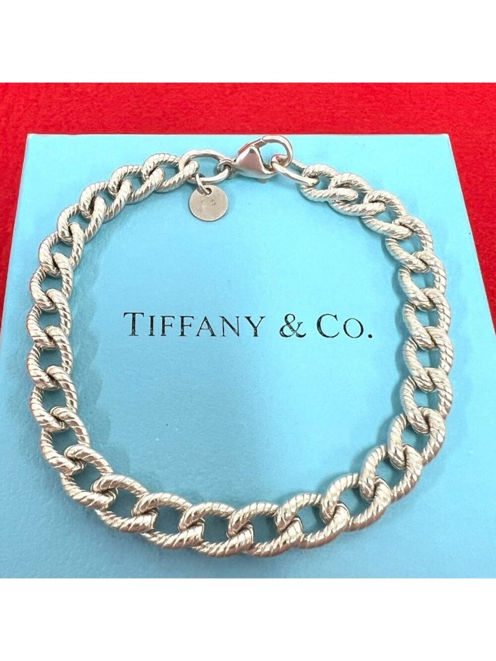 Tiffany & Co Vintage Twisted Rope Bracelet 925 Sterling Silver